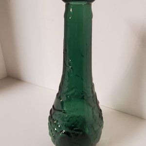 Vintage 11 1/2" Tall Wine Carafe Decanter DABS Fruit Designs Bud Vase V-12